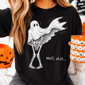 Funny Skeleton Well Shit Halloween Shirt