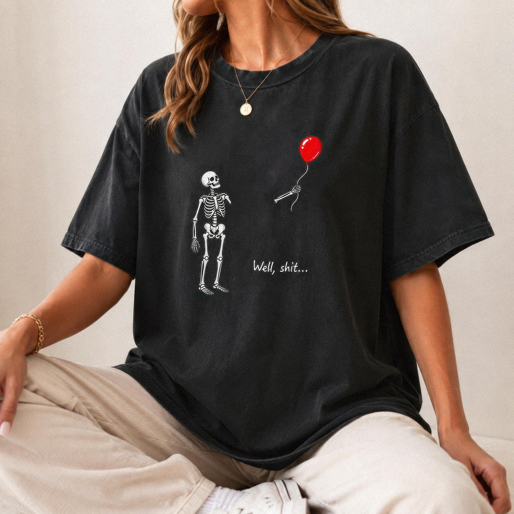 Funny Skeleton Dark Humor Halloween Shirt