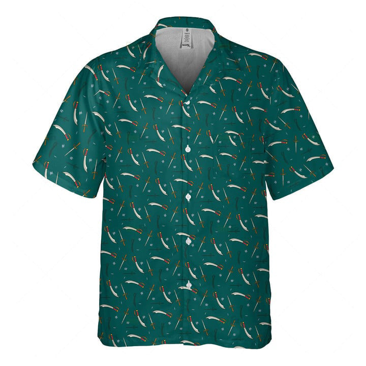 DnD Medieval Sword Cool Design - Aloha Hawaiian Shirts For Men & For Women