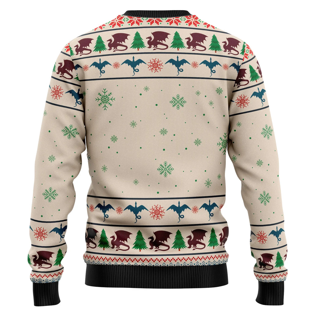 Dragon Tree Funny Ugly Christmas Sweater For Women & Men - Christmas Gift