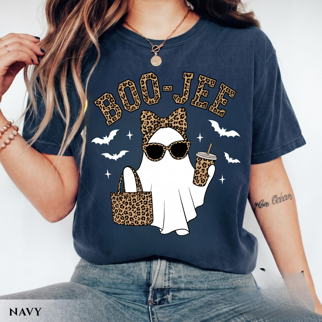 Boo-Jee Funny Leopard Pattern Halloween Shirt