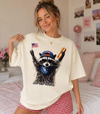 Funny Raccoon America 4th July Shirt