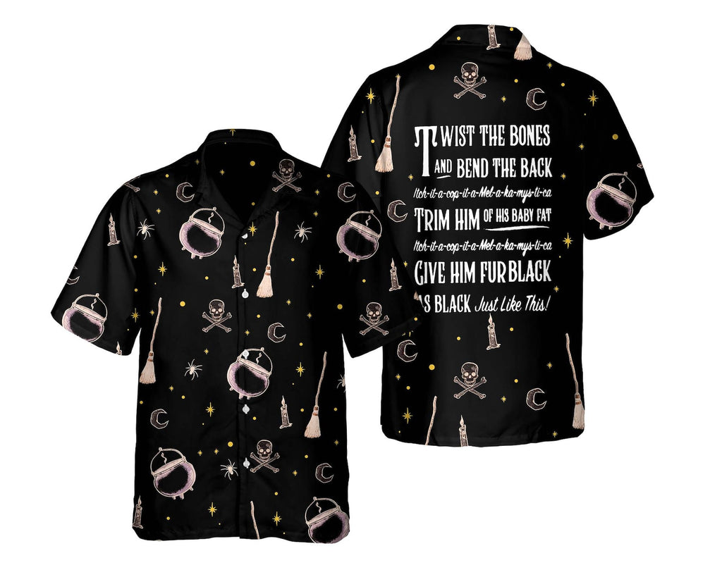 Halloween Scary Skeleton Cool Design - Aloha Hawaiian Shirts for Men & Women