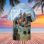 Kentucky Derby Horse Racing Cool Design - Aloha Hawaiian Shirts For Men & For Women Couples