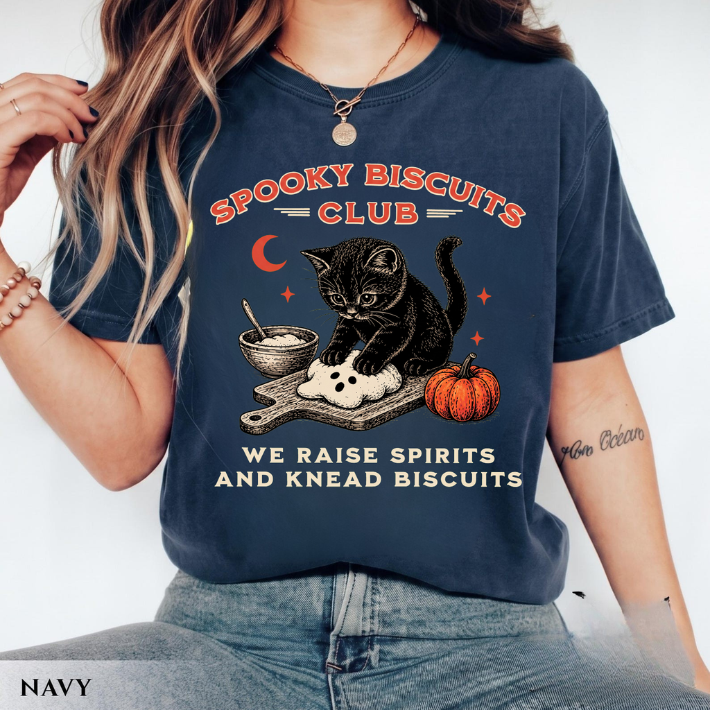 Spooky Kitty Biscuits Bakery Halloween Shirt
