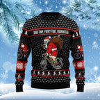 Santa Ride A Bike Funny Ugly Christmas Sweater For Men & Women Adult - Christmas Gifts