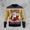 Satan Claus Wanted Only Alive Funny Ugly Christmas Sweater For Men & Women Adult - Christmas Gifts
