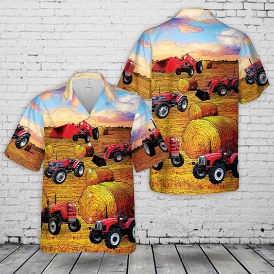 Mahindra Tractors Hawaiian Shirt  - Aloha Hawaiian Shirts For Men & For Women Couples - HAW1308