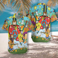 Funny Hippie Hawaiian Shirt  - Aloha Hawaiian Shirts For Men & For Women Couples - HAW1310