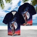 Native American Hunting Cool Design - Aloha Hawaiian Shirts For Men