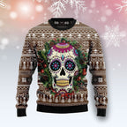 Halloween Awesome Skull Ugly Christmas Sweater For Men & Women Adult - Christmas Gifts