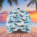Beautiful Blue Boat Cool Design Baseball Custom All Over Print Cap 3D Print  Cap C1002