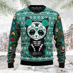 Halloween Black Cat Funny Ugly Christmas Sweater For Men & Women Adult - Christmas Gifts