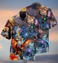 Dragon Merry Xmas Aloha Cool Design - Aloha Hawaiian Shirts For Men & For Women Couples - HAW1094
