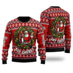 Funny Jesus and Santa Merry Christmas Ugly Christmas Sweater Gift For Men & Women Adult - Christmas Gifts