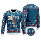 Funny Jesus Skateboarding Merry Christmas Ugly Christmas Sweater Gift For Men & Women
