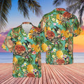 Crab Pineapple Floral Tropical Hawaiian Shirt  - Aloha Hawaiian Shirts For Men & For Women Couples - HAW1309
