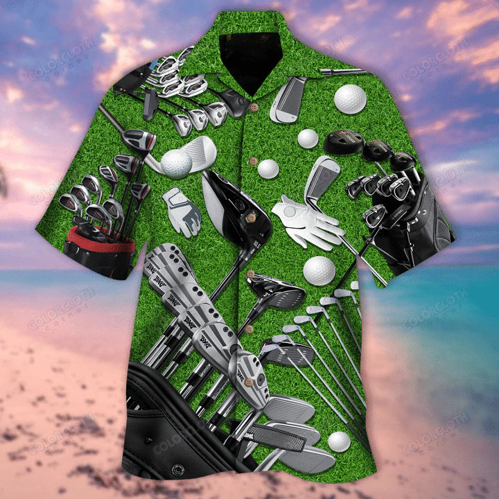 Golf Hawaiian Shirt  - Aloha Hawaiian Shirts For Men & For Women Couples - HAW1316