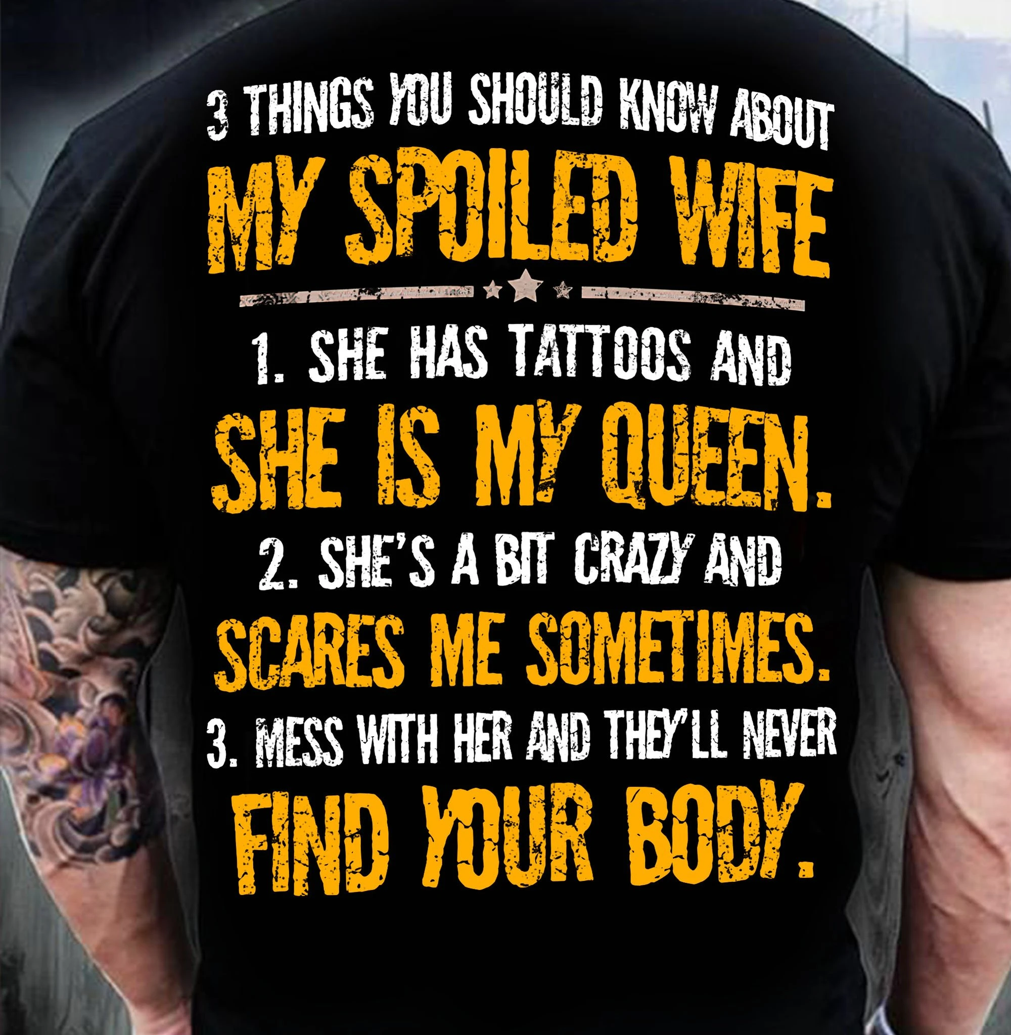 3 Things You Should Know About My Wife Unisex T-shirt Valentine's Day Gift R1019