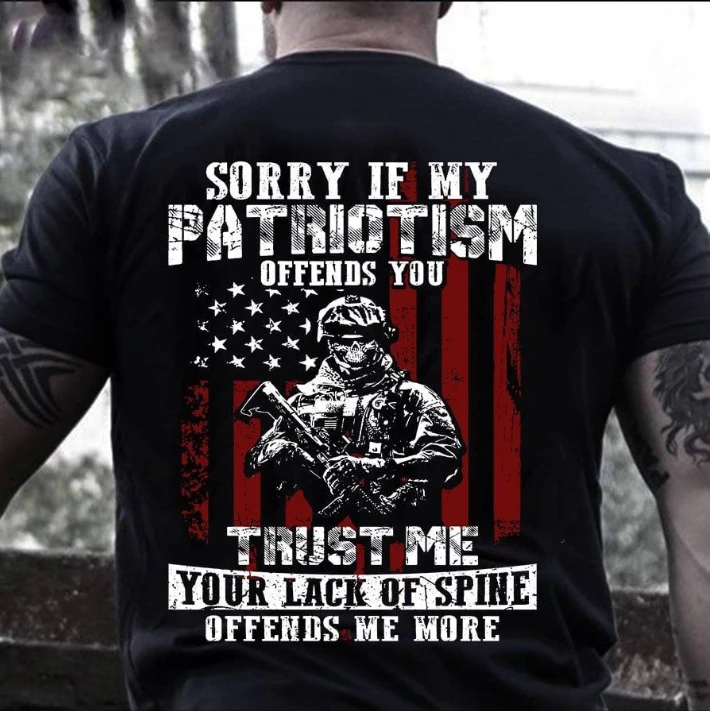 Sorry If My Patriotism Offends Unisex T-shirt Apparel R1102
