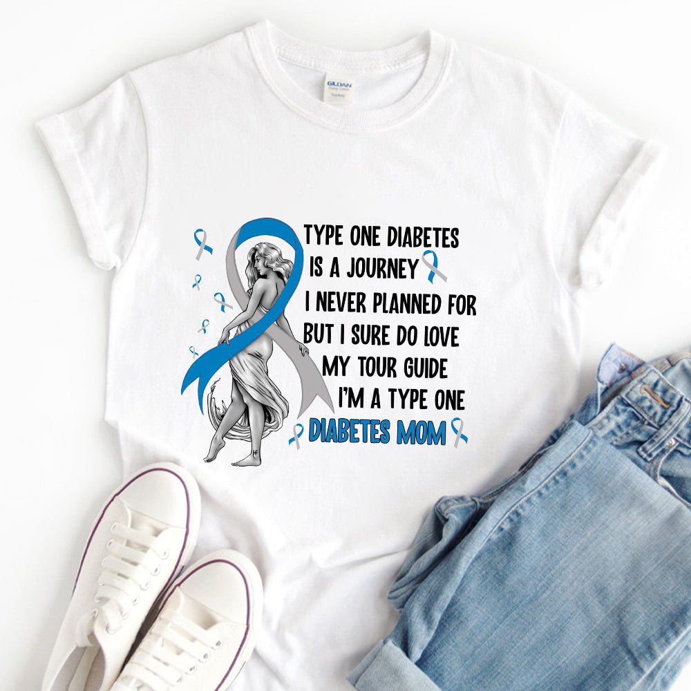 Proud To Be A Diabetes Mom Cool Design Unisex T-shirt Apparel R1062