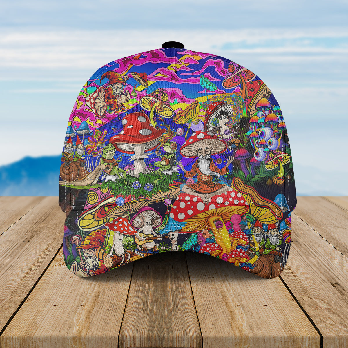 Hippie Mushroom Baseball Custom All Over Print Cap 3D Print C1000