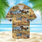 Beautiful Horse Cool Design - Aloha Hawaiian Shirts For Men & For Women Couples - HAW1220