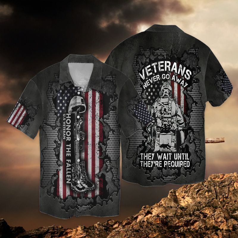 Independence Day Memorial Day Honor The Fallen Veteran Cool Design - Aloha Hawaiian Shirts For Men & For Women Couples - HAW1180