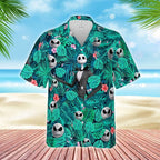 Halloween Nightmare Before Christmas - Aloha Hawaiian Shirts For Men & For Women Couples - HAW1452