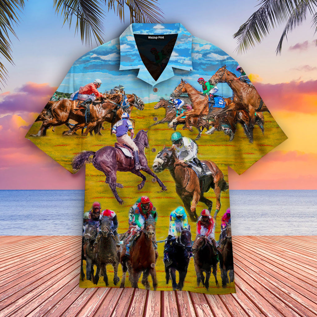 Keeneland Spring Horse Racing Cool Design - Aloha Hawaiian Shirts For Men & For Women Couples - HAW1277