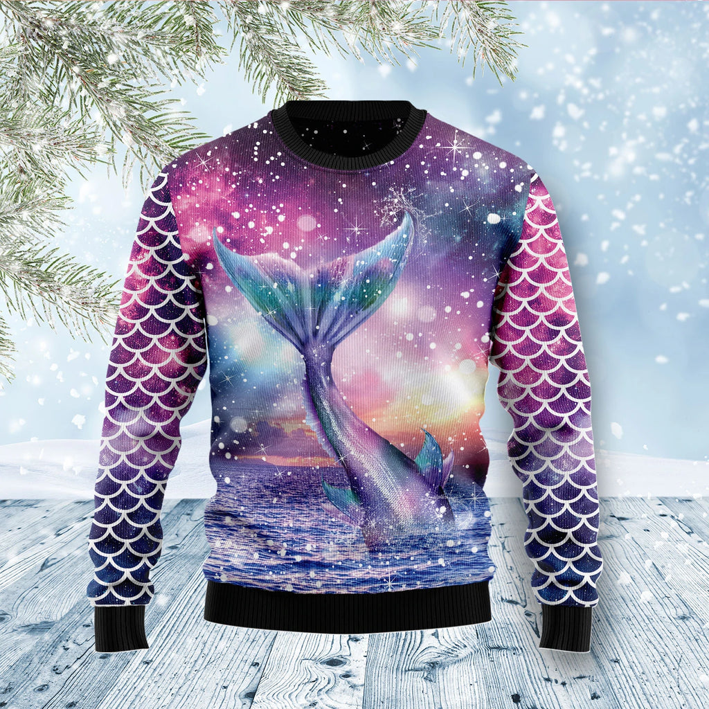 Mermaid Soul Funny Ugly Christmas Sweater For Men & Women Adult - Christmas Gifts