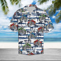 Beautiful Motorbike Palm Tree Hawaiian Shirt  - Aloha Hawaiian Shirts For Men & For Women Couples - HAW1304