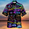 Neon Party Night - Aloha Hawaiian Shirts For Men & For Women Couples - HAW1346