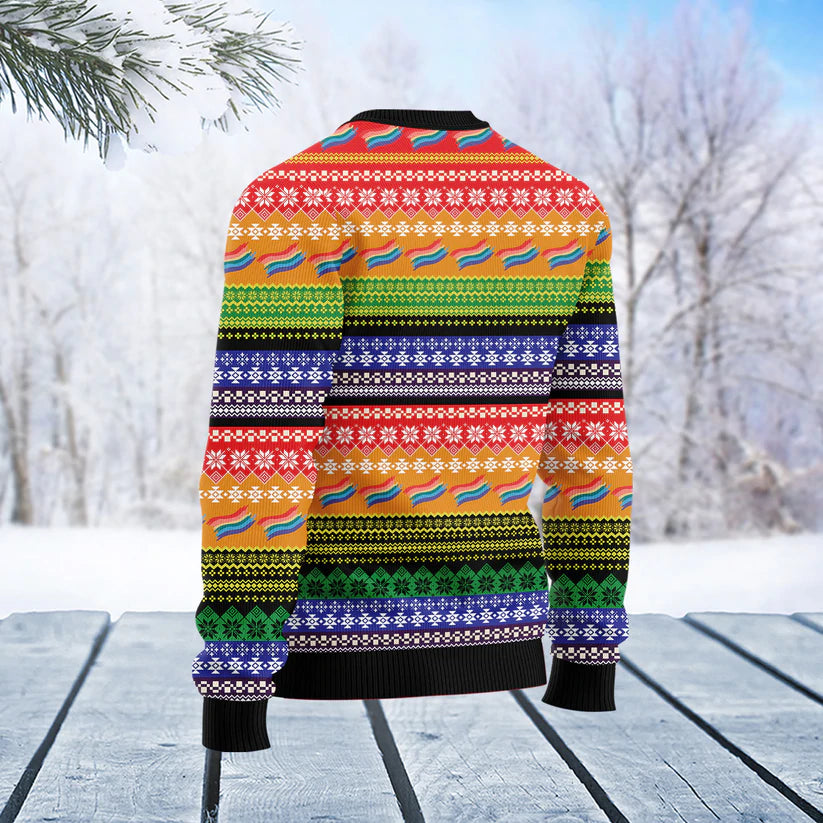 LGBT Beside Pride Funny Ugly Christmas Sweater For Men & Women Adult - Christmas Gifts