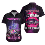 Gifts for Mom Trucker Wife Hawaiian Shirt - Cool Aloha Hawaiian Shirts For Women - Mother's Day