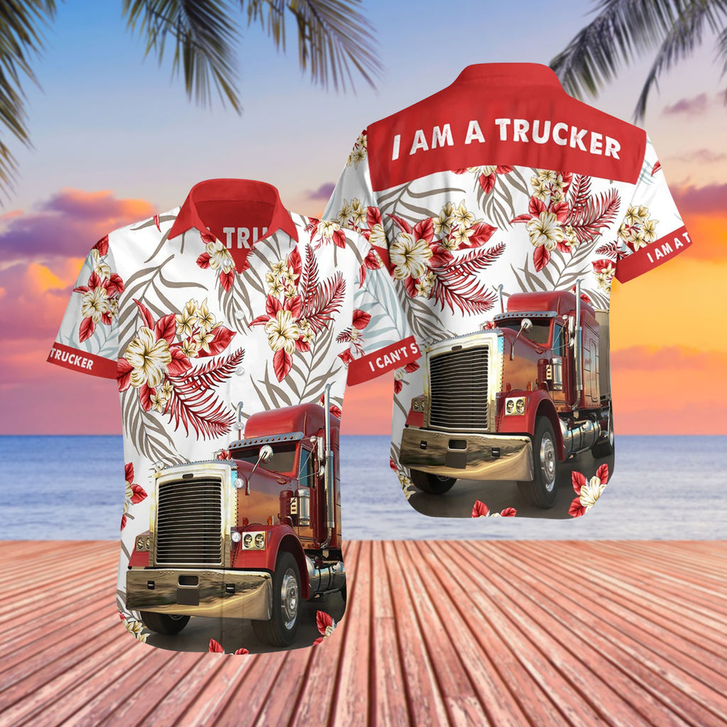 I'm A Trucker Job Design - Aloha Hawaiian Shirts For Men & For Women Couples - HAW1364