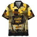 Halloween Zombie Party - Aloha Hawaiian Shirts For Men & For Women Couples - HAW1432