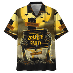 Halloween Zombie Party - Aloha Hawaiian Shirts For Men & For Women Couples - HAW1432