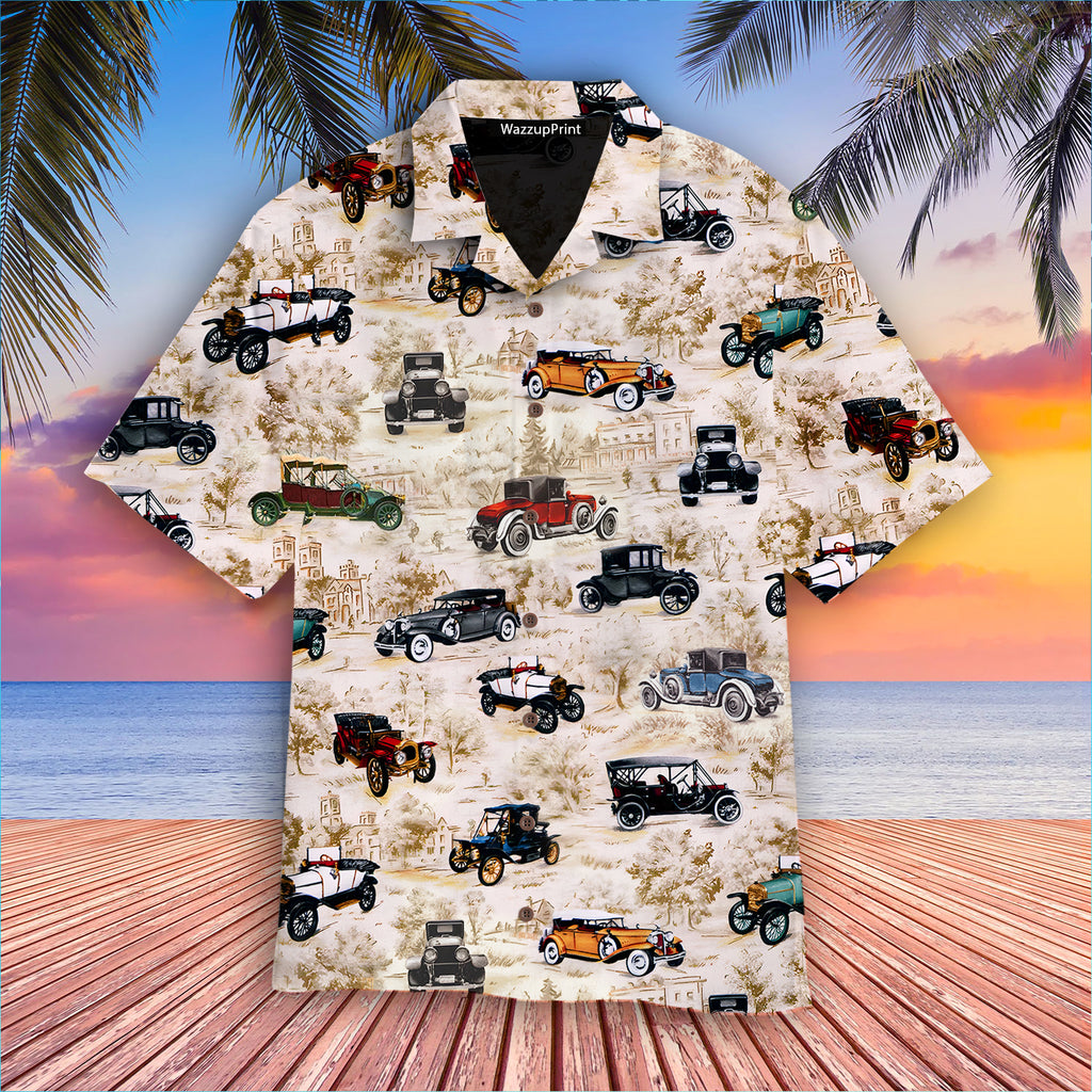 Kaufman On The Road Cars  - Aloha Hawaiian Shirts For Men & For Women Couples - Car Lover Gifts