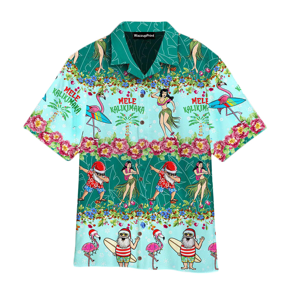 Merry Christmas Funny Santa Dancing Aloha Hawaiian Shirts For Men & For Women - HAW1514