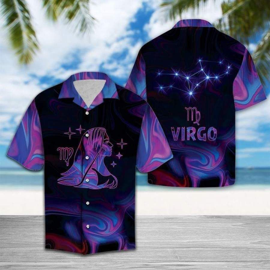Beautiful Virgo Birthday Gifts - Aloha Hawaiian Shirts For Men & For Women Couples - HAW1328