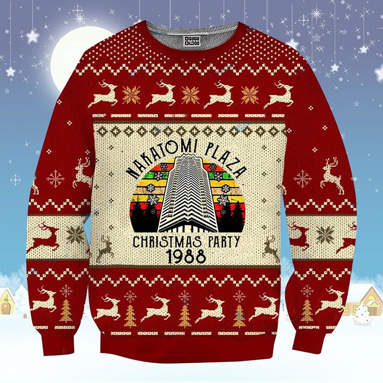 Nakatomi Die Hard Merry Christmas Ugly Christmas Sweater For Men & Women Adult - Christmas Gifts