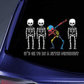 Halloween It's Ok To Be A Little Different Autism Transparent Vinyl Decal - Waterproof - PVC Vinyl - TDCA1007